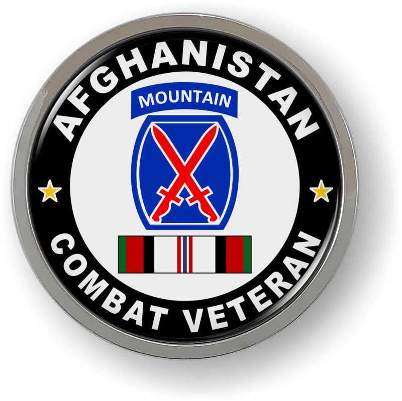 10th Mountain Division Afghanistan Combat Veteran Emblem